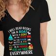 I Will Read Books On A Boat & Everywhere Women's Jersey Short Sleeve Deep V-Neck Tshirt I Will Read Books On A Boat & Everywhere Women's Jersey Short Sleeve Deep V-Neck Tshirt