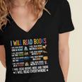 I Will Read Books On A Boat Fun Reading Lover Women's Jersey Short Sleeve Deep V-Neck Tshirt