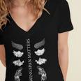 Wingspan Matters For Book Lover Women's Jersey Short Sleeve Deep V-Neck Tshirt
