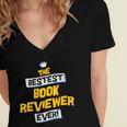 Women's Best Book Reviewer Critic Job Occupation Women's Jersey Short Sleeve Deep V-Neck Tshirt Women's Best Book Reviewer Critic Job Occupation Women's Jersey Short Sleeve Deep V-Neck Tshirt