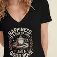 Women's Chai Tea And Books Chai Latte Lover Women's Jersey Short Sleeve Deep V-Neck Tshirt Women's Chai Tea And Books Chai Latte Lover Women's Jersey Short Sleeve Deep V-Neck Tshirt