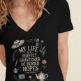 Women's Dramatic Book Lover Quote Women's Jersey Short Sleeve Deep V-Neck Tshirt Women's Dramatic Book Lover Quote Women's Jersey Short Sleeve Deep V-Neck Tshirt