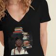 Women's Education Is Freedom Teacher Books Black History Month Women's Jersey Short Sleeve Deep V-Neck Tshirt Women's Education Is Freedom Teacher Books Black History Month Women's Jersey Short Sleeve Deep V-Neck Tshirt