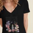 Wonderland Garden & Vintage Textbook Women's Jersey Short Sleeve Deep V-Neck Tshirt Wonderland Garden & Vintage Textbook Women's Jersey Short Sleeve Deep V-Neck Tshirt