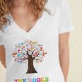 100 Days In The Books Reading Teacher 100th Day Of School Premium Tri-Blend Women's Jersey Short Sleeve Deep V-Neck Tshirt 100 Days In The Books Reading Teacher 100th Day Of School Premium Tri-Blend Women's Jersey Short Sleeve Deep V-Neck Tshirt