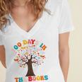 100 Days In The Books Reading Teacher 100th Day Of School Premium Women's Jersey Short Sleeve Deep V-Neck Tshirt 100 Days In The Books Reading Teacher 100th Day Of School Premium Women's Jersey Short Sleeve Deep V-Neck Tshirt