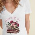 40th Birthday Chapter 40 Birthday Shirt Women Book Lover Women's Jersey Short Sleeve Deep V-Neck Tshirt 40th Birthday Chapter 40 Birthday Shirt Women Book Lover Women's Jersey Short Sleeve Deep V-Neck Tshirt