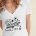 9th Birthday Chapter 9 Reading Book Lover 9 Year Old Women's Jersey Short Sleeve Deep V-Neck Tshirt 9th Birthday Chapter 9 Reading Book Lover 9 Year Old Women's Jersey Short Sleeve Deep V-Neck Tshirt