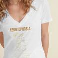 Abibliophobia Books Lover Bookworm Bookaholic Reader Women's Jersey Short Sleeve Deep V-Neck Tshirt Abibliophobia Books Lover Bookworm Bookaholic Reader Women's Jersey Short Sleeve Deep V-Neck Tshirt