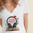 Audiobook Lover Bookish I Paused My Audiobook For This Women's Jersey Short Sleeve Deep V-Neck Tshirt Audiobook Lover Bookish I Paused My Audiobook For This Women's Jersey Short Sleeve Deep V-Neck Tshirt