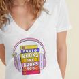 Audiobooks Are Books Too – Bookworm Nerd Reading Geek Women's Jersey Short Sleeve Deep V-Neck Tshirt Audiobooks Are Books Too – Bookworm Nerd Reading Geek Women's Jersey Short Sleeve Deep V-Neck Tshirt