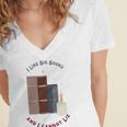 I Like Big Books Bookworm Tee Women's Jersey Short Sleeve Deep V-Neck Tshirt I Like Big Books Bookworm Tee Women's Jersey Short Sleeve Deep V-Neck Tshirt
