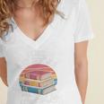 I Like Big Books Cannot Lie Librarian Reading Teacher Women's Jersey Short Sleeve Deep V-Neck Tshirt