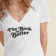 The Book Was Better Book Lover Reading Premium Tri-Blend Women's Jersey Short Sleeve Deep V-Neck Tshirt