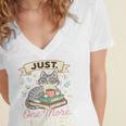 Book Lover Cute Cat Coffee Just 1 More Chapter Cozy Reading Women's Jersey Short Sleeve Deep V-Neck Tshirt Book Lover Cute Cat Coffee Just 1 More Chapter Cozy Reading Women's Jersey Short Sleeve Deep V-Neck Tshirt