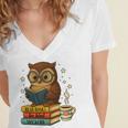 Book Lover Owl Reading Bookish Library Read Books Be Kind Women's Jersey Short Sleeve Deep V-Neck Tshirt Book Lover Owl Reading Bookish Library Read Books Be Kind Women's Jersey Short Sleeve Deep V-Neck Tshirt
