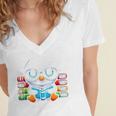 Book Lover Reading Penguin Women's Jersey Short Sleeve Deep V-Neck Tshirt Book Lover Reading Penguin Women's Jersey Short Sleeve Deep V-Neck Tshirt