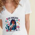 Book Lover Graphic Tee Book Hangover Premium Tri-Blend Women's Jersey Short Sleeve Deep V-Neck Tshirt