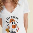 Book Worm Halloween Costume For Book Lovers Women's Jersey Short Sleeve Deep V-Neck Tshirt
