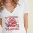 All Booked For Valentines Book Lovers Teacher Kid Valentines Women's Jersey Short Sleeve Deep V-Neck Tshirt All Booked For Valentines Book Lovers Teacher Kid Valentines Women's Jersey Short Sleeve Deep V-Neck Tshirt
