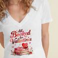 All Booked For Valentines Cute Book Lover Quote Women's Jersey Short Sleeve Deep V-Neck Tshirt All Booked For Valentines Cute Book Lover Quote Women's Jersey Short Sleeve Deep V-Neck Tshirt