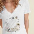 Bookmarks Are For Quitters Book Lovers Reading Women's Jersey Short Sleeve Deep V-Neck Tshirt Bookmarks Are For Quitters Book Lovers Reading Women's Jersey Short Sleeve Deep V-Neck Tshirt