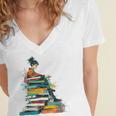 Books Abstract Artist Women Art Painting Books Women's Jersey Short Sleeve Deep V-Neck Tshirt Books Abstract Artist Women Art Painting Books Women's Jersey Short Sleeve Deep V-Neck Tshirt