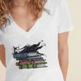 Books Cats Life Is Sweet Cats Books Lover Men Women Women's Jersey Short Sleeve Deep V-Neck Tshirt Books Cats Life Is Sweet Cats Books Lover Men Women Women's Jersey Short Sleeve Deep V-Neck Tshirt