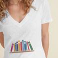 Books The Original Handheld Device Book Lovers Women's Jersey Short Sleeve Deep V-Neck Tshirt
