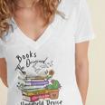Books Original Handheld Device Reader Literacy Book Lover Women's Jersey Short Sleeve Deep V-Neck Tshirt Books Original Handheld Device Reader Literacy Book Lover Women's Jersey Short Sleeve Deep V-Neck Tshirt