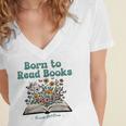 Born To Read Books Forced To Read Emails Book Lover Women's Jersey Short Sleeve Deep V-Neck Tshirt Born To Read Books Forced To Read Emails Book Lover Women's Jersey Short Sleeve Deep V-Neck Tshirt