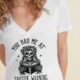 Buy Me Books And Tell Me To STFUATTDLAGG Outfits Spicy Smutty Book Reader You Had Me At Trigger Warning Women's Jersey Short Sleeve Deep V-Neck Tshirt