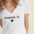 Chapter 13 Book Lovers Readers & Authors 13th Birthday Women's Jersey Short Sleeve Deep V-Neck Tshirt Chapter 13 Book Lovers Readers & Authors 13th Birthday Women's Jersey Short Sleeve Deep V-Neck Tshirt