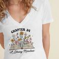 Chapter 24 A Literary Milestone 24th Birthday Book Lovers Women's Jersey Short Sleeve Deep V-Neck Tshirt