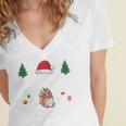 Christmas Tee Most Likely To Read A Book On Christmas Women's Jersey Short Sleeve Deep V-Neck Tshirt Christmas Tee Most Likely To Read A Book On Christmas Women's Jersey Short Sleeve Deep V-Neck Tshirt