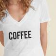 I Like Coffee My Books And Maybe Like 3 People Book Lover Women's Jersey Short Sleeve Deep V-Neck Tshirt I Like Coffee My Books And Maybe Like 3 People Book Lover Women's Jersey Short Sleeve Deep V-Neck Tshirt