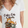 Coffee Cats And Books Lover For Women & Girls Coffee Women's Jersey Short Sleeve Deep V-Neck Tshirt Coffee Cats And Books Lover For Women & Girls Coffee Women's Jersey Short Sleeve Deep V-Neck Tshirt