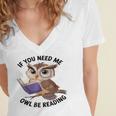 Cool Owl If You Need Me Owl Be Reading Book Students Women's Jersey Short Sleeve Deep V-Neck Tshirt Cool Owl If You Need Me Owl Be Reading Book Students Women's Jersey Short Sleeve Deep V-Neck Tshirt