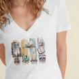 Coquette Bookworm Reading Enthusiast Book Lover Book Women's Jersey Short Sleeve Deep V-Neck Tshirt Coquette Bookworm Reading Enthusiast Book Lover Book Women's Jersey Short Sleeve Deep V-Neck Tshirt