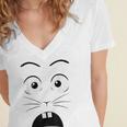 Creepy Carrots Halloween Book Character Costume Women's Jersey Short Sleeve Deep V-Neck Tshirt