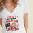 Cupid's Favorite Math Teacher Valentine Reading Book Women Women's Jersey Short Sleeve Deep V-Neck Tshirt Cupid's Favorite Math Teacher Valentine Reading Book Women Women's Jersey Short Sleeve Deep V-Neck Tshirt