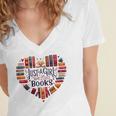 Cute Just A Girl Who Loves Books Heart Shape Reader Women's Jersey Short Sleeve Deep V-Neck Tshirt Cute Just A Girl Who Loves Books Heart Shape Reader Women's Jersey Short Sleeve Deep V-Neck Tshirt