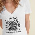 Dark Romance Merch Spicy Book Lover No Triggers Warning Women's Jersey Short Sleeve Deep V-Neck Tshirt Dark Romance Merch Spicy Book Lover No Triggers Warning Women's Jersey Short Sleeve Deep V-Neck Tshirt