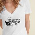 I Don't Give a Chapter 39 Book Lover Reader Women's Jersey Short Sleeve Deep V-Neck Tshirt