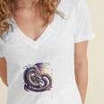 Dragon Fantasy Book Lover And Apparel Probably Reading About Dragons Women's Jersey Short Sleeve Deep V-Neck Tshirt