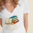 Drink Tea And Read Books Reading Bookworm Literature Women's Jersey Short Sleeve Deep V-Neck Tshirt Drink Tea And Read Books Reading Bookworm Literature Women's Jersey Short Sleeve Deep V-Neck Tshirt