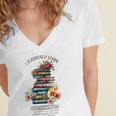 Essentials Classical Conversations CC Tutor Books Women's Jersey Short Sleeve Deep V-Neck Tshirt