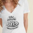 What Excellent Boiled Potatoes Book Lover Vintage Literature Women's Jersey Short Sleeve Deep V-Neck Tshirt What Excellent Boiled Potatoes Book Lover Vintage Literature Women's Jersey Short Sleeve Deep V-Neck Tshirt