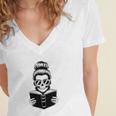 Good Girls Read Bad Books Skeleton Women's Jersey Short Sleeve Deep V-Neck Tshirt Good Girls Read Bad Books Skeleton Women's Jersey Short Sleeve Deep V-Neck Tshirt
