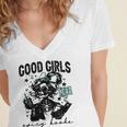 Good Girls Read Spicy Skeleton Book Club Women's Jersey Short Sleeve Deep V-Neck Tshirt Good Girls Read Spicy Skeleton Book Club Women's Jersey Short Sleeve Deep V-Neck Tshirt